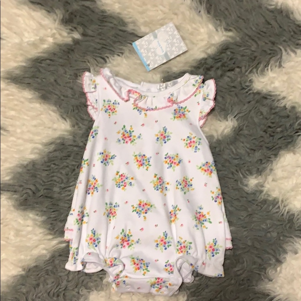 NWT Kissy Kissy Baby Girl Beautiful Print Bubble